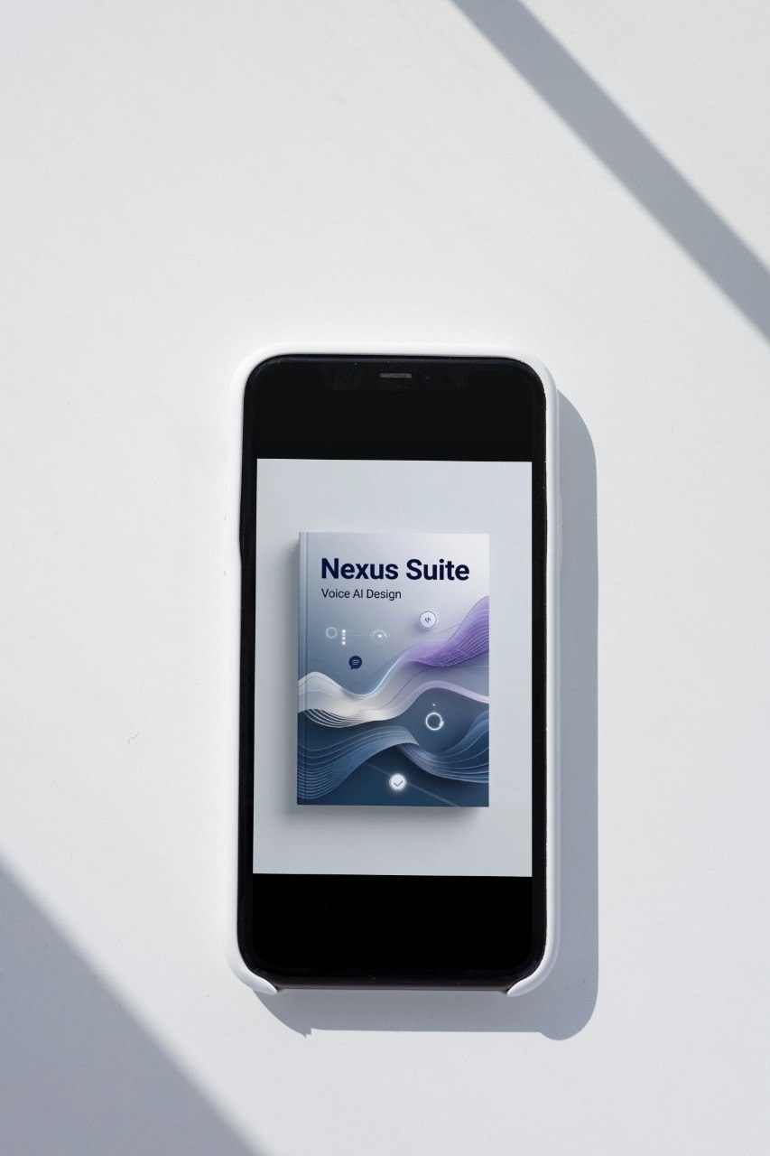 Smartphone displaying the Nexus Suite app on a light gray background